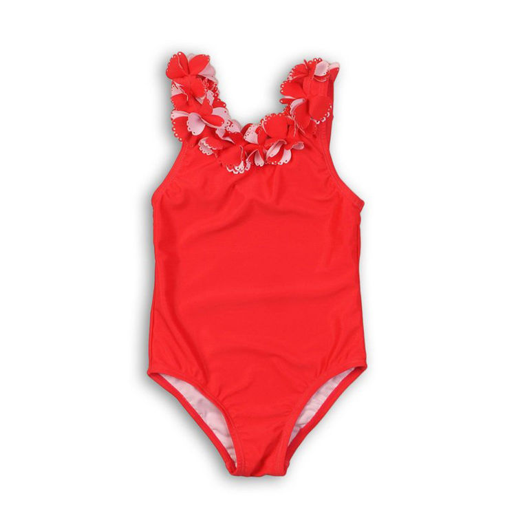 Picture of TGSWIM6- LASER CUT FLOWERS SWIMSUIT PINK